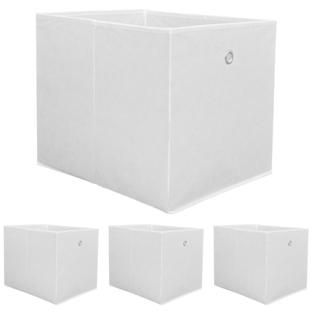 6er Set Aufbewahrungsbox faltbar Ordnungsbox Faltbox Stoff für